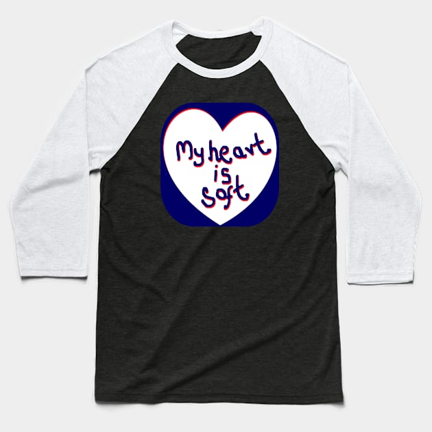 MY HEART Baseball T-Shirt by REALJOHN